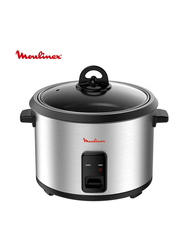 Moulinex 1.8L Rice Cooker, 700W, MK123D27, Silver/Black