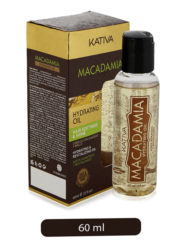 

Kativa Macadamia Hydrating Oil for Dry/Damaged Hair, 60ml