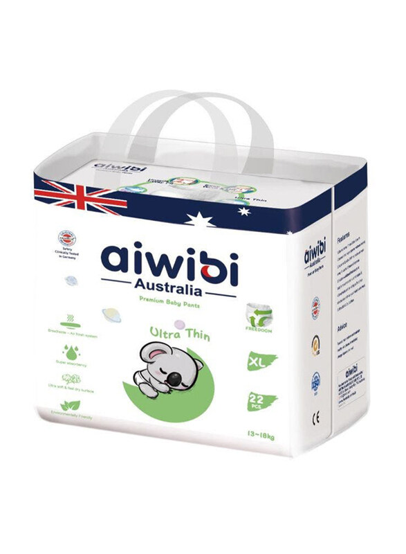 

Aiwibi Premium Baby Pants, XL, 13-18 Kg, 22 Count