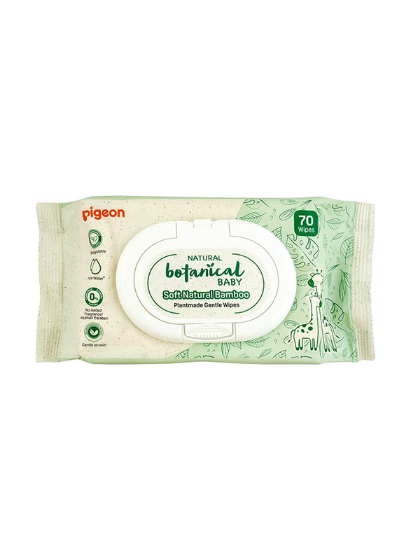 Pigeon 70-Piece Natural Botanical Baby Wipes