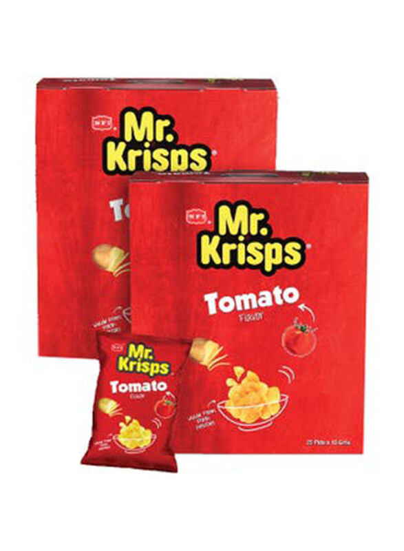 

Mr.Krisps Chips Tomato Flavour, 2 x 25 x 15g