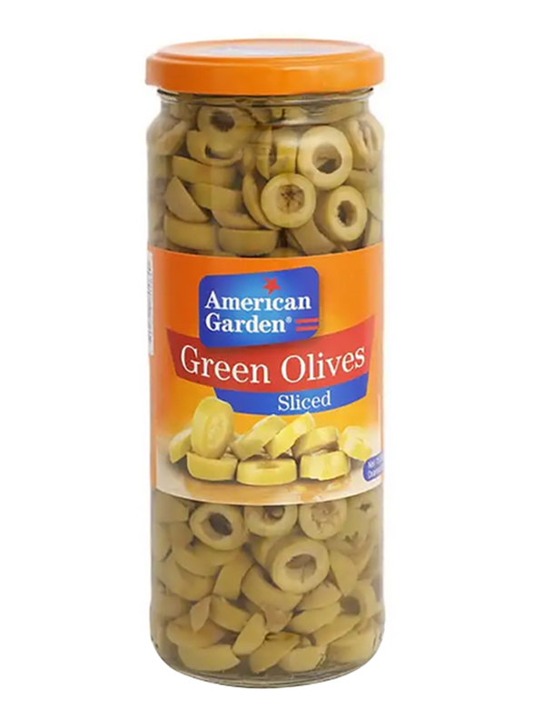 American Garden Sliced Green Olives, 450g