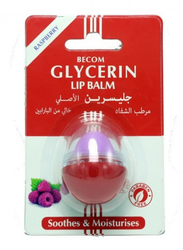 Bebecom Glycerine Lip Balm, 10gm, Raspberry, Red