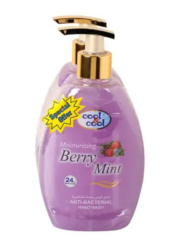 

Cool & Cool Moisturizing Berry Mint Anti-Bacterial Hand Wash - 2 x 500 ml