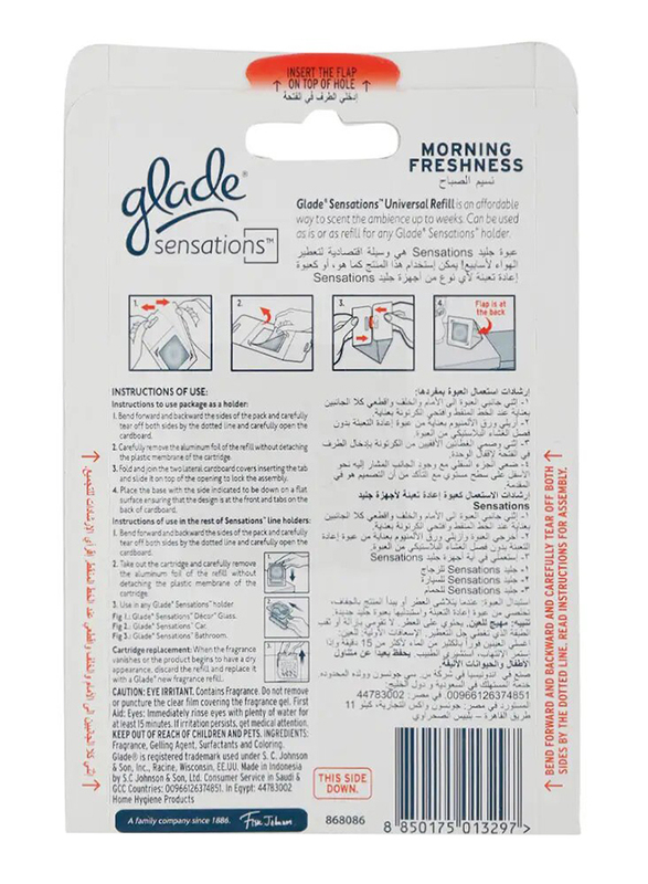 Glade Glass Scent Morning Freshness Refill - 8g