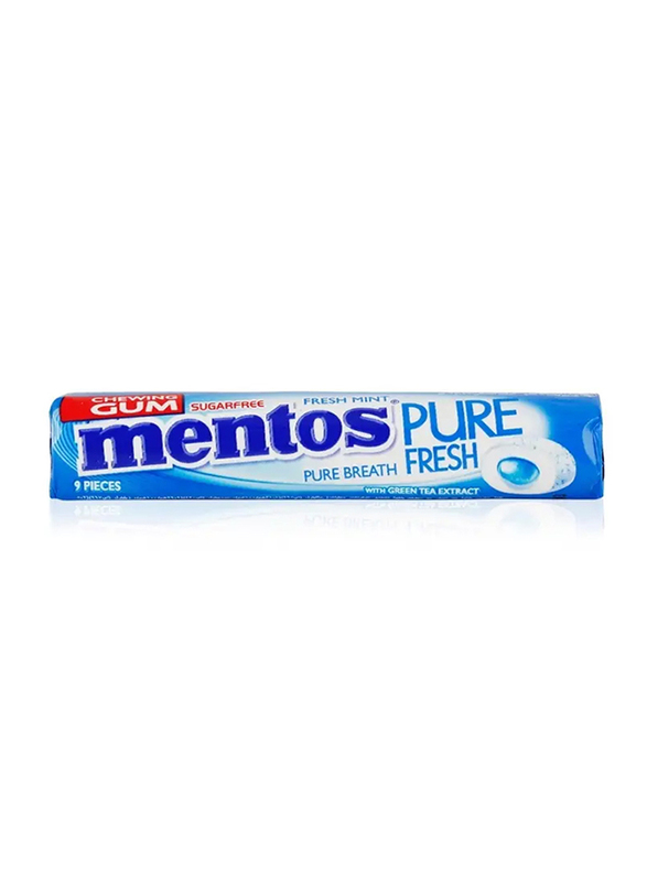 Mentos Pure Fresh Mint Chewing Gum, 15.75g