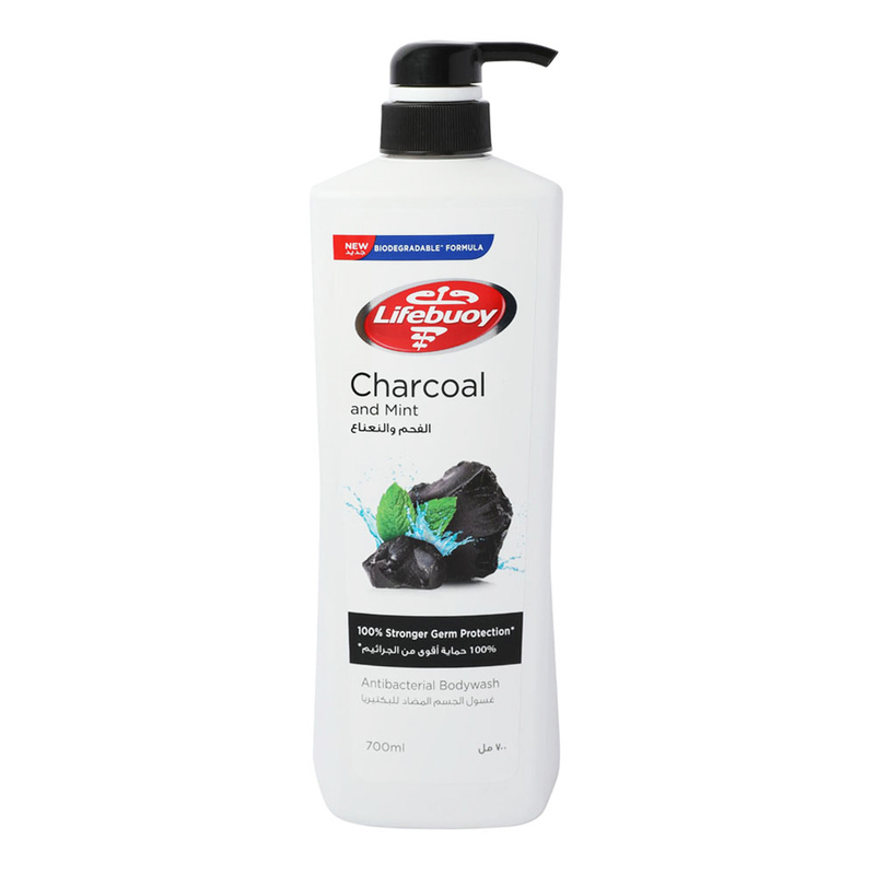 Lifebuoy Charcoal and Mint Antibacterial Bodywash, 700ml