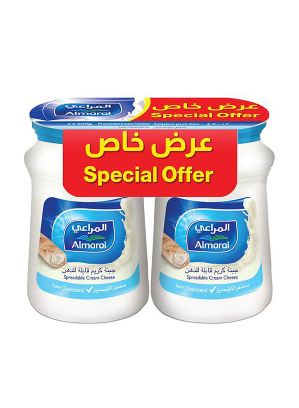 

Al Marai Almarai Low Cholesterol Creamy Taste Cheese Jar, 2 x 500g