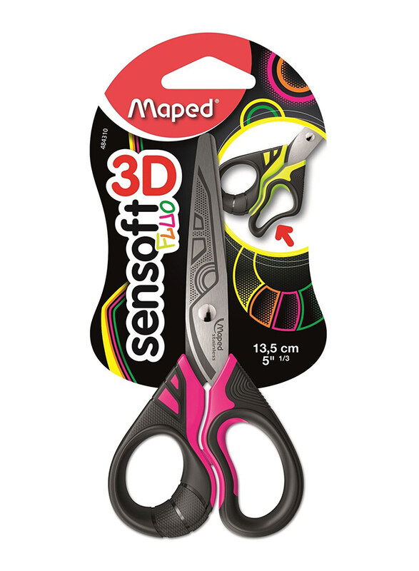 

Maped Sensoft Fluo Childrens Scissors, 13.5cm, Multicolour