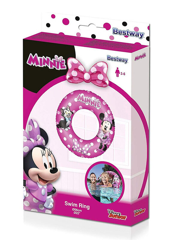 Bestway Swim Ring Minnie, 56cm, Pink