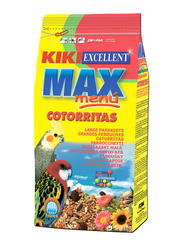 

Kiki Excellent Max Menu Cotorritas Dry Parakeets Food, 500 grams