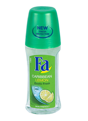 Fa Caribbean Lemon Deodorant Roll On, 50 ml
