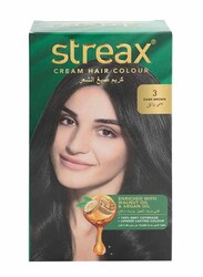 Streax Cream Hair Colour, 100g, 3 Dark Brown