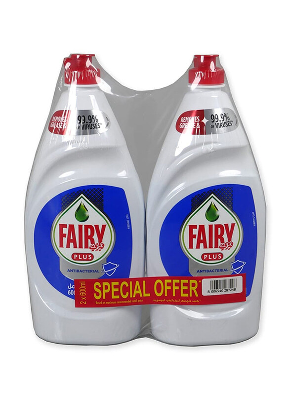 

Fairy Core+Antibac Dishwash Liquid, 2 x 600ml