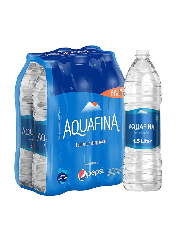 Aquafina Bottled Drinking Water, 6 Pieces x 1.5L