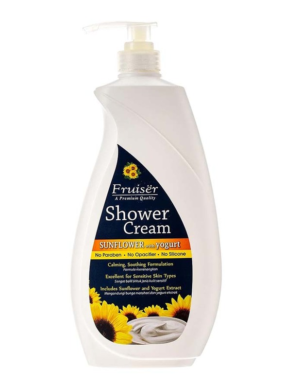 Fruiser A Premium Quality Sunflower with Yogurt Shower Cream, 1000ml