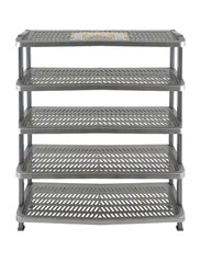 Lion Star A-55 Maxi Shoes Rack 5 Shelf, Grey