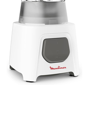 Moulinex 1.5L Plastic Smoothie Maker Blender, 450W, LM2B3127, White