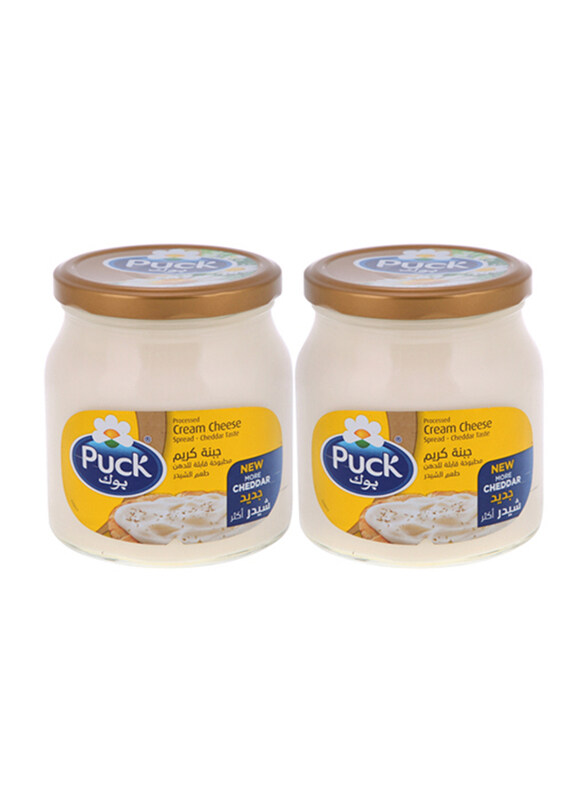 

Puck Cream Cheese Spread Cheddar, 2 x 500g