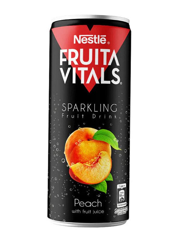 

Nestle Fruita Vitals Sparkling Peach Drink, 250ml