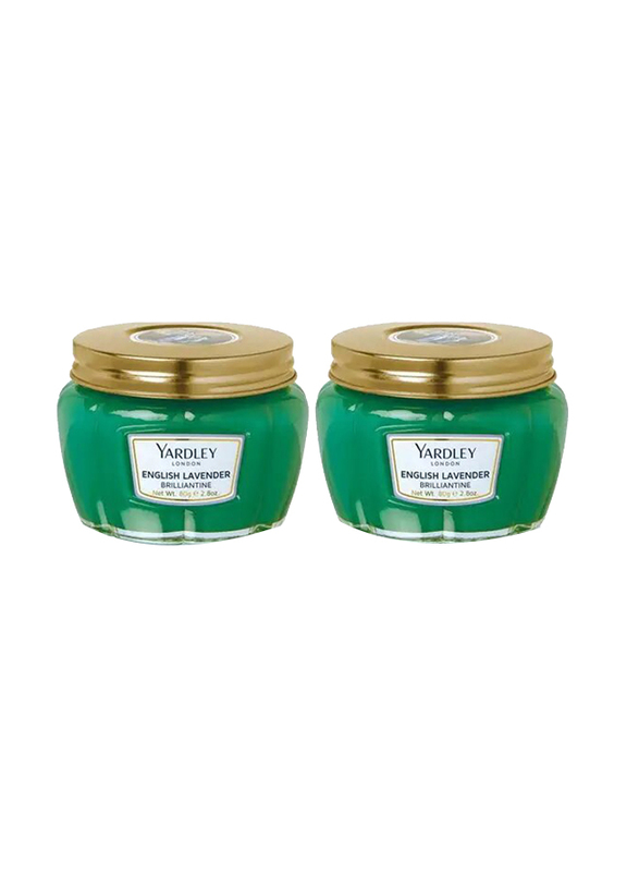 Yardley Brilliantine Hair Cream, 2 x 80g