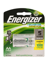 Energizer Recharge Power Plus AA NiMH 2000 mAh Batteries, 2 Pieces, Multicolour