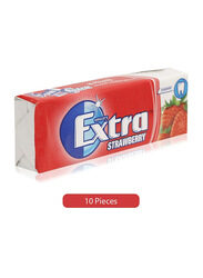 Wrigley's Extra Strawberry Chewing Gum, 10 Pieces, 14g