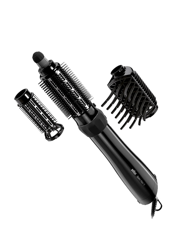 Braun Satin Hair 5 AS 530 Airstyler with Brush and Comb Attachments, Black