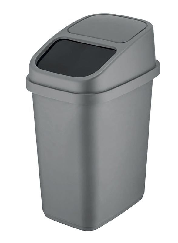 Rio Binny Dustbin, 10 Liters, Grey