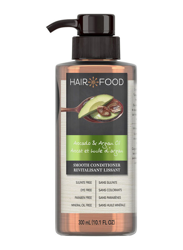 

Hair Food Sulfate Free Conditioner Dye Free Smoothing Treatment Argan Oil & Avocado, 300ml