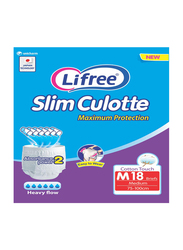 Lifree Adult Culotte Max Protect, Medium, 18 Count