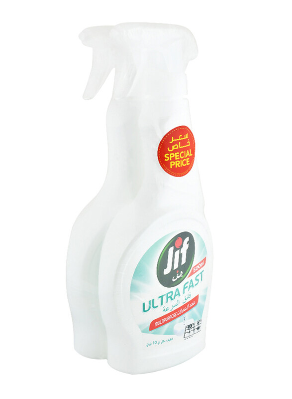 

Jif Ultra Fast Multipurpose Kitchen Cleaner, 2 x 500ml