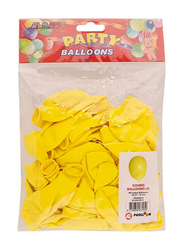Alras Prolloon Round Shape Balloons, Large, 40 Pieces, Yellow