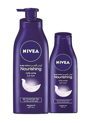 Nivea Nourishing Body Lotion, 400ml + 250ml, 2 Pieces