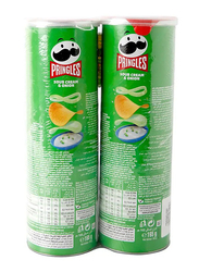Pringles Sour Cream & Onion Potato Chips - 2 x 165g