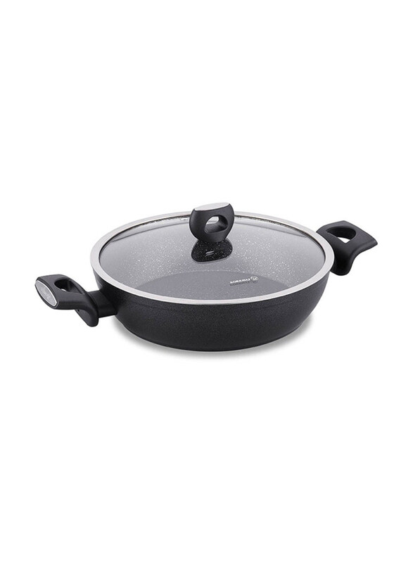 

Korkmaz Nora Granite Low Casserole, 28 x 7cm, Black