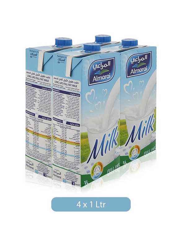 Almarai Full Fat Milk - 4 x 1 Ltr