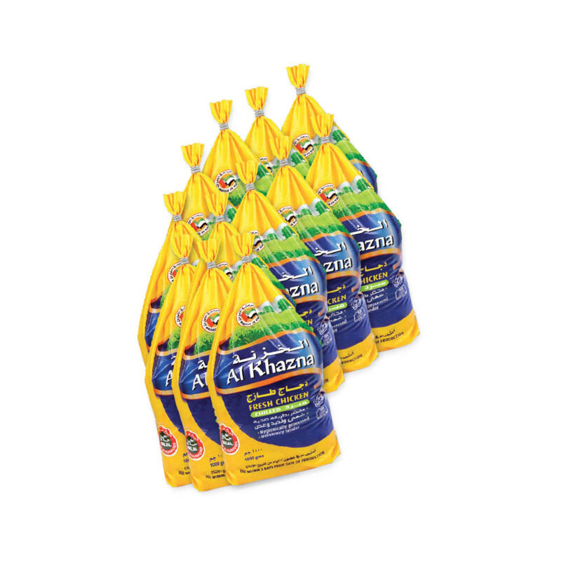 

Al Khazna Alkhazna Fresh Chicken - 1000g, 10 Pieces Carton