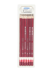 Doms Drawing Pencils Kit Pencils, 6 Pieces, Grey