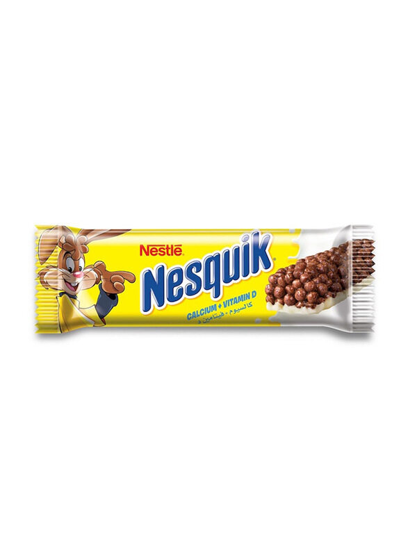 

Nestle Nesquik Chocolate Breakfast Cereal Bar, 24 Pieces x 25g
