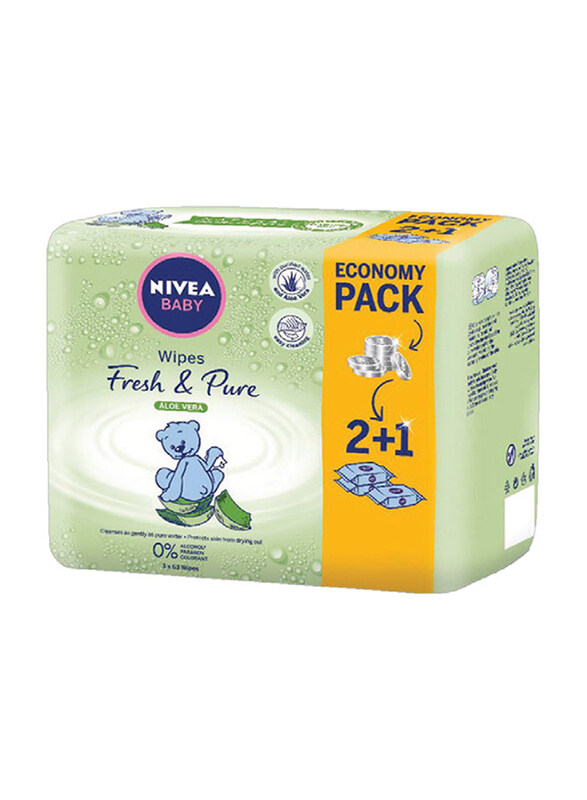 

Nivea 63-Sheet Fresh & Pure Wipes for Babies
