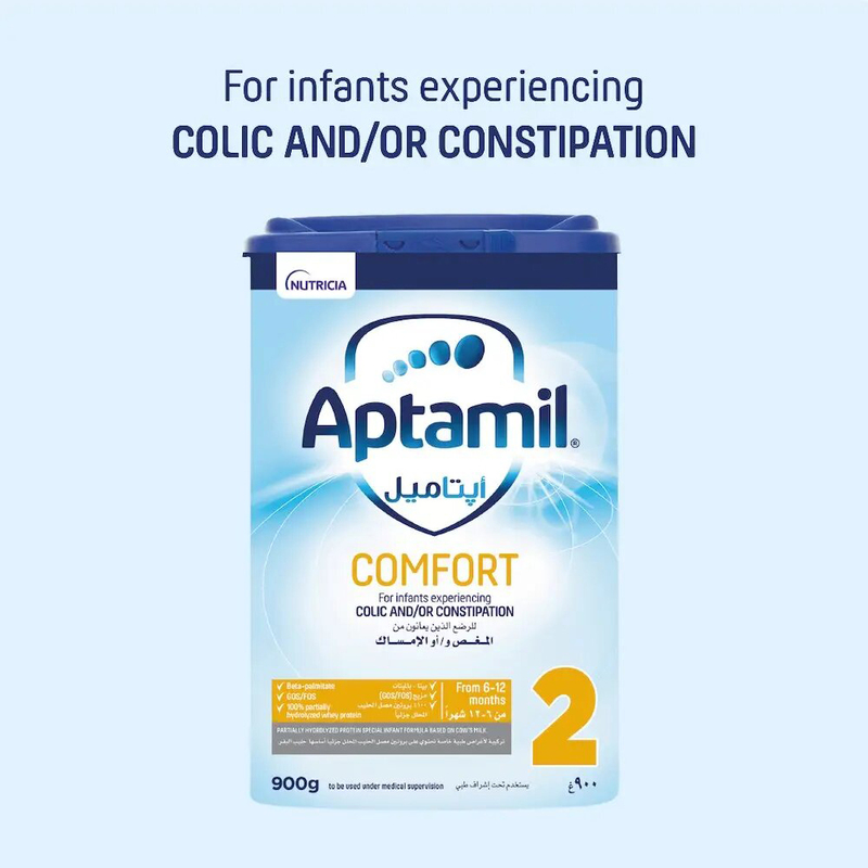 Aptamil Comfort 2 Follow On Formula Milk, 6-12 Months, 900grams
