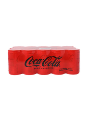 Coca Cola Zero Calories Carbonated Soft Drink Cans, 15 x 150ml