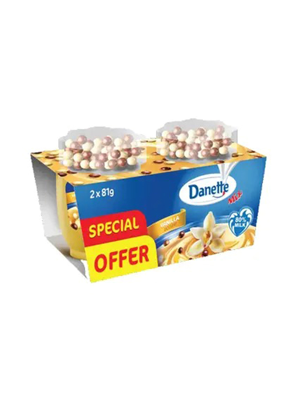 Danette Vanilla Dessert with Candy Beans, 2 x 81g