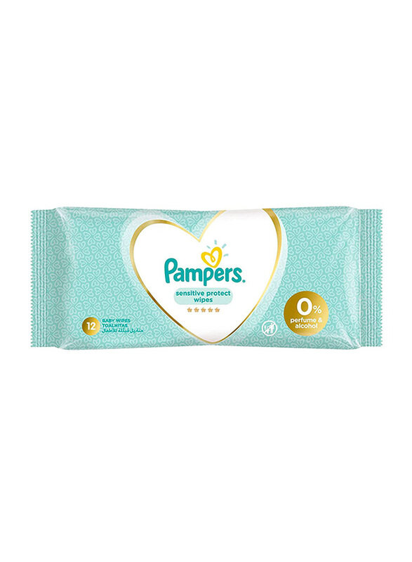 

Pampers 12 Wipes Sensitive Protect Wipes for Newborn