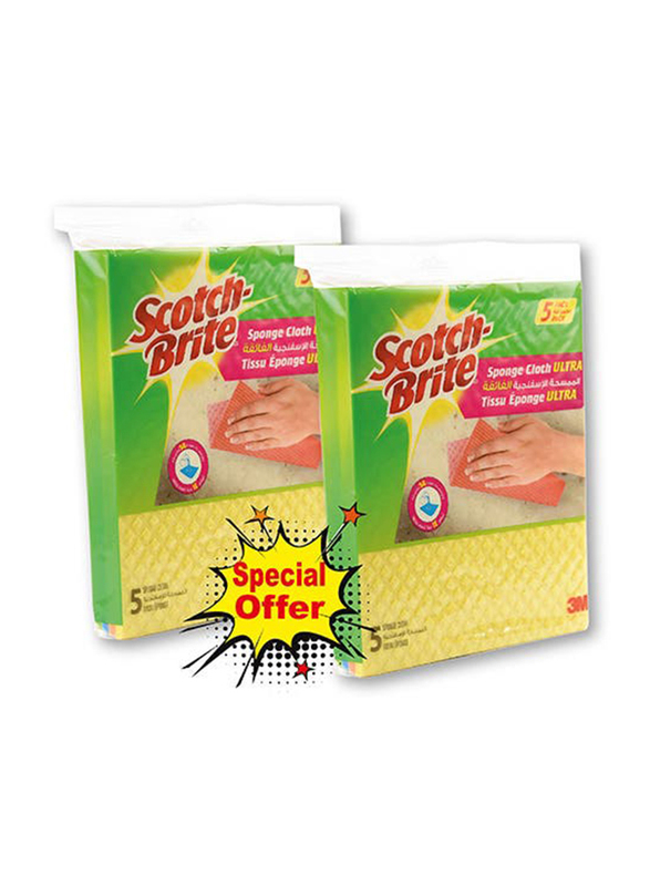 

3M Scotch-Brite Microfibre General Purpose Cloth Soap, 2 x 5 Cloths