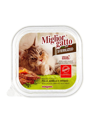 Miglior Gatto Sterilized with Chicken, Lamb and Vegetables Wet Cat Food, 100 grams