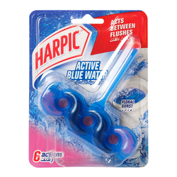 Harpic Active Blue Water 6 Floral Burst, 35g