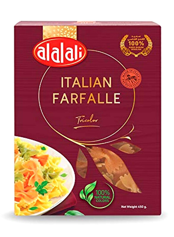 

Al Alali Macaroni #301 Tricolor Farfalle Pasta, 450g