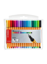 Stabilo Point 88 Mini Fineliner Pens Set, 18 Pieces, Assorted